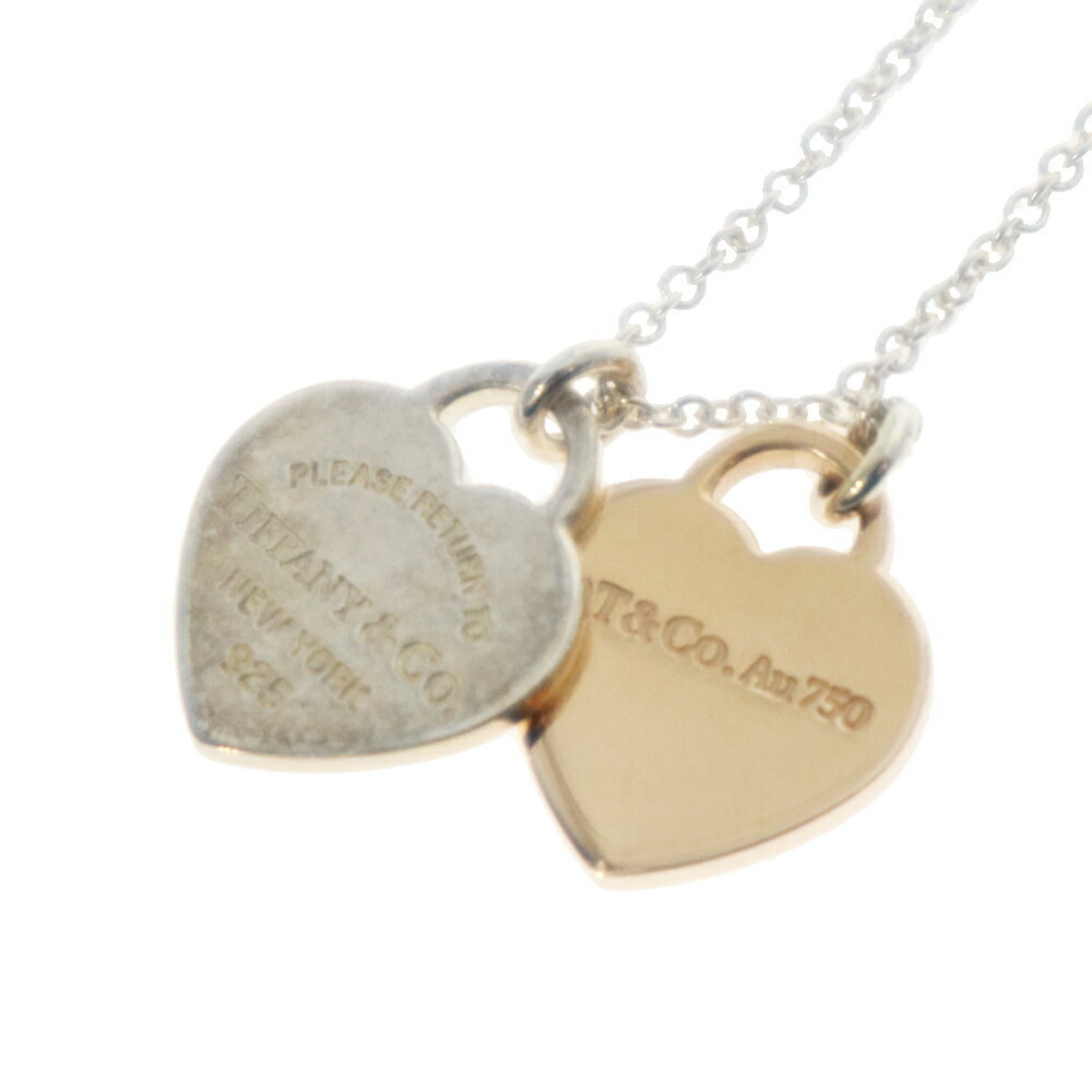 Tiffany & Co to Two Hearts Necklace Sterling Silver Jewelry Kantei kyoku Kasugai